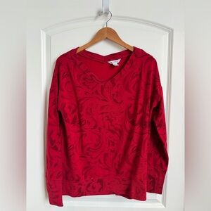 Athleta Red Coaster Luxe Sweatshirt